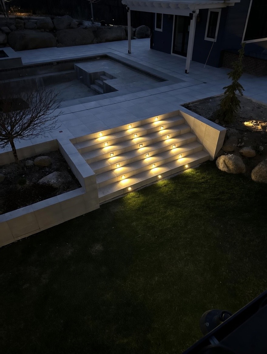 Exterior stair lighting Colorado Springs
